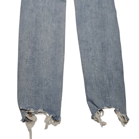 American Eagle Super Hi Rise Jegging Jeans Womens Size 00 Light Wash Denim Pants - Picture 4 of 8